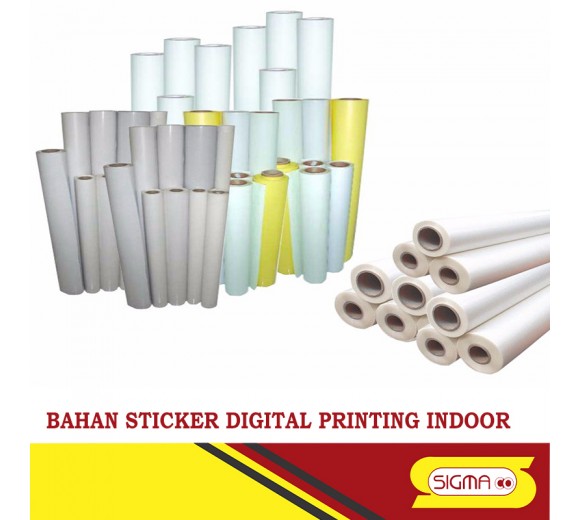 Bahan Sticker Indoor Uk : 1.27 x 50 M ( 1 Roll )